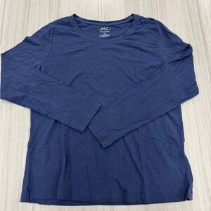 Banana Republic Deep Blue Long Sleeve Tee